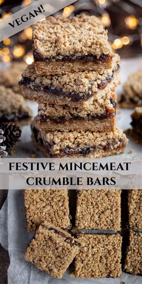 Vegan Mincemeat Crumble Bars Domestic Gothess