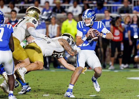 Duke Football Loses Heartbreaker In Final Minute Against Notre Dame