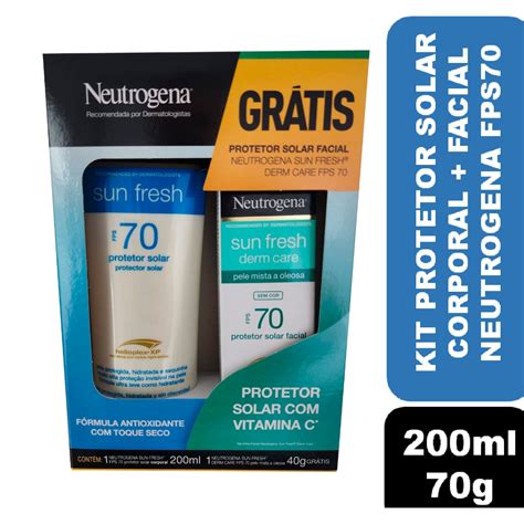 Kit Neutrogena Protetor Solar Corporal Sun Fresh Ml Protetor