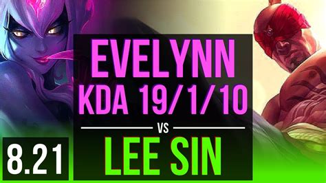 Evelynn Vs Lee Sin Jungle Kda 19110 2400 Games Legendary