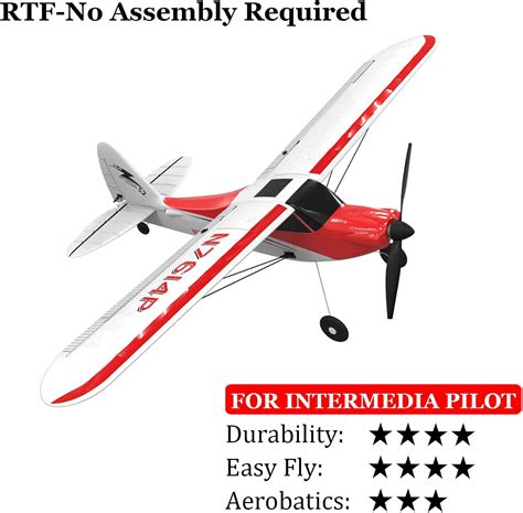 Buy VOLANTEXRC RC Airplane 2 4Ghz 4 CH With Aileron Sport Cub 500