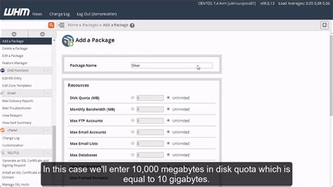 How To Create Hosting Packages In Whm Whm