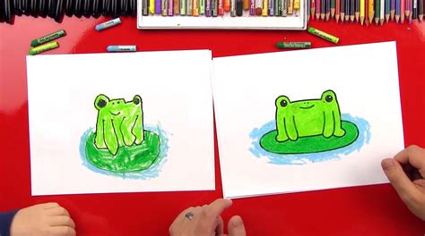 How To Draw A Cartoon Frog Art For Kids Hub | Images and Photos finder