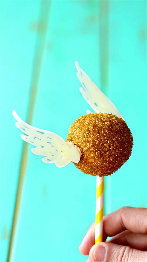 Golden Snitch Cake Pops Video Recipe Video Harry Potter