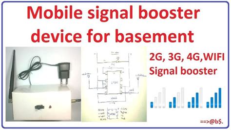 Homemade Mobile Signal Booster For Basement Boost 2G 3G 4G And