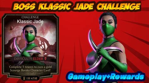 Mk Mobile Boss Klassic Jade Challenge Gameplay Rewards Cute Jade ️