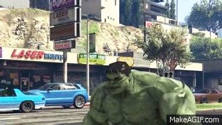 Gta Hulk In Gta Gta Hulk Mod Funny Moments On Make A