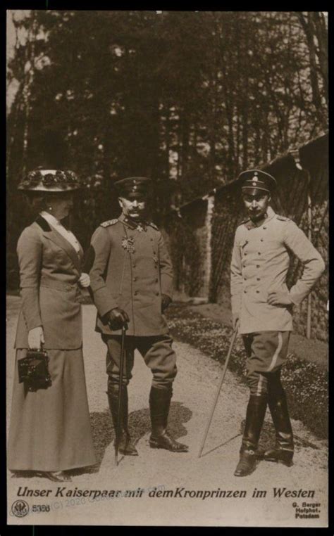 Germany WWI Kaiser Wilhelm II Wife Portrait Real Photo RPPC G96078