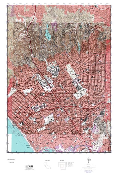 Mytopo Beverly Hills California Usgs Quad Topo Map