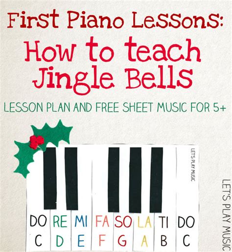 Jingle Bells Very Easy Piano Sheet Music Lets Play Music