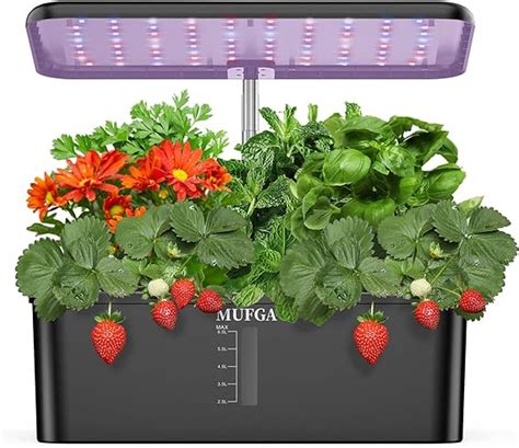 Mufga Pods Hydroponics Growing System Indoor Garden With Led Grow