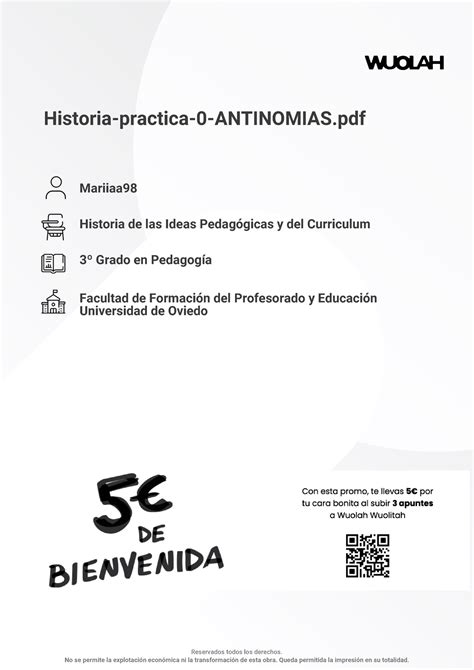 Historia Pt Historia Practica Antinomias Mariiaa Historia De