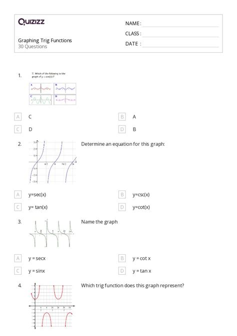 50 Graph Sine Functions Worksheets On Quizizz Free And Printable