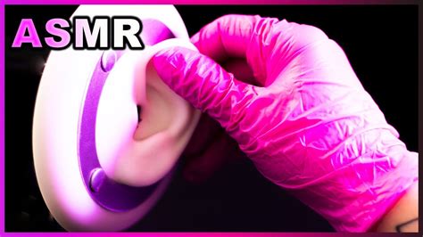 Asmr Latex Gloves Ear Massage And Cleaning For A Good Night Sleep Youtube