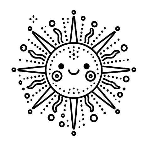 Sol Para Colorir E Imprimir