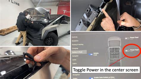 Tesla Cybertruck Shows Off Makeshift Accessory Pre Wiring Hidden Air Port Autoevolution