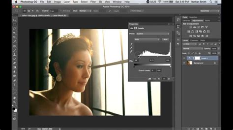 Photoshop Using The Levels Adjustment Layer Demonstration Youtube