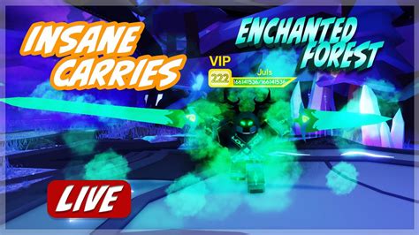 🔴 Live 🔴 Ef Insane Carries Roblox Dungeon Quest Enchanted Forest