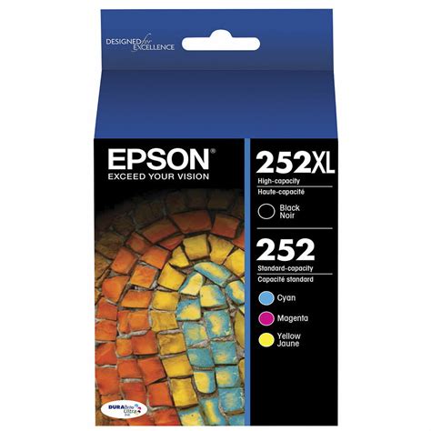 Genuine Epson 252 Or 252xl High Yield Black Cyan Magenta Yellow Value Pack Ebay