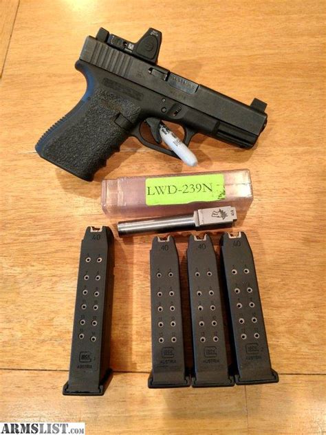 ARMSLIST For Sale Trade Glock 23 W 9mm Barrel RMR Slide