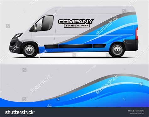 Van Wrap Design For Company Decal Wrap And Royalty Free Stock