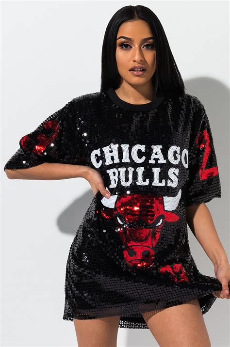 Jammin Out Chicago Bulls Sequin Jersey Dress Jersey Dress Chicago