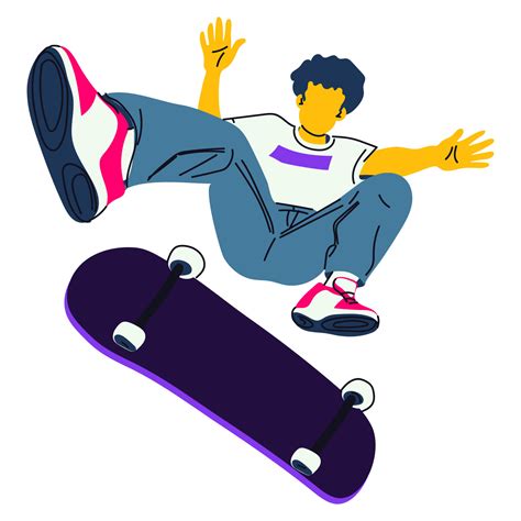 Illustration Von Ein Kerl Mit Ein Skateboard Durchf Hren Ein Skateboard