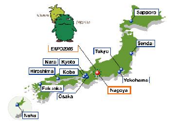 Map toyota city japan