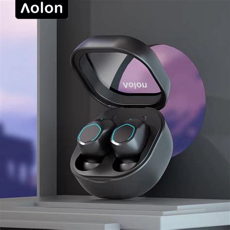 Aolon V21 Tws Bluetooth Earphones Stereo Wireless Noise Reduction Long