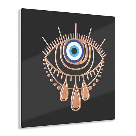 Eye Eye Wall Art Evil Eye Artwork Trendy Evil Eye Acrylic Art Evil