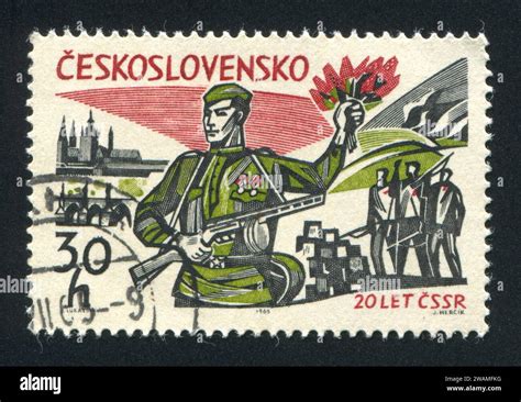 Czechoslovakia Circa Stamp Printed By Czechoslovakia Shows