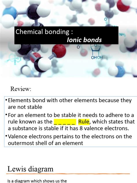 Ionic Bonding | PDF