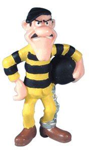 LUCKY LUKE FIGURINE DE JACK DALTON PRISONNIER 7 CM