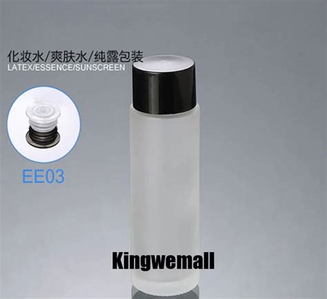 Pcs Lot Ml Clear Frosted Glass Bottle With Screw Cap Inserts