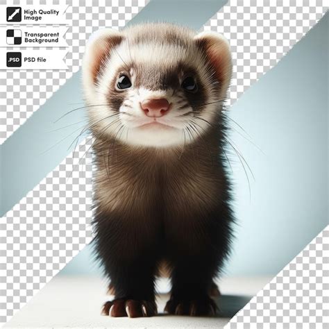 Premium Psd Psd Ferret On Transparent Background