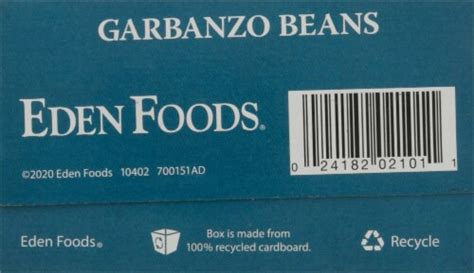 Eden Organic Garbanzo Beans 16 Oz Kroger