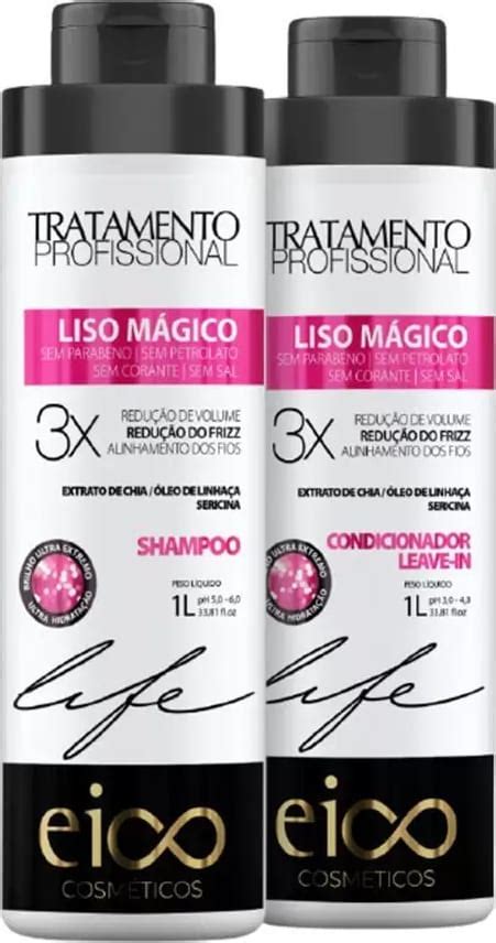 Kit Eico Life Liso Mágico Completo Beleza na Web