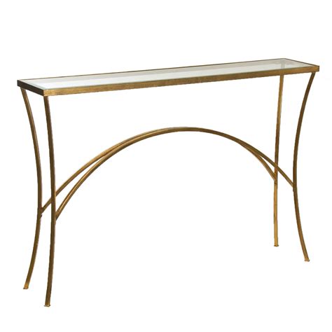 New Uttermost Alayna Gold Console Table Grandview Mercantile