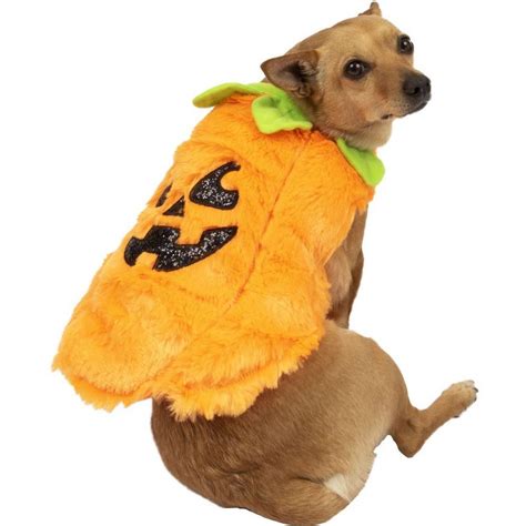 Fuzzy Halloween Pumpkin Costume for Dogs | Party City