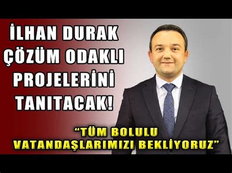 İLHAN DURAK ÇÖZÜM ODAKLI PROJELERİNİ TANITACAK 11 02 2024 YouTube