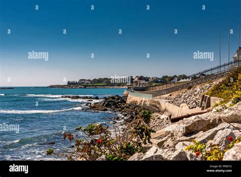 The Cliff Walk Newport Rhode Island Newport Rhode Island Stock Photo