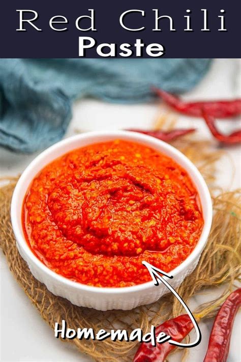 Asian Red Chili Paste Recipe Red Chili Paste Chili Paste Chili