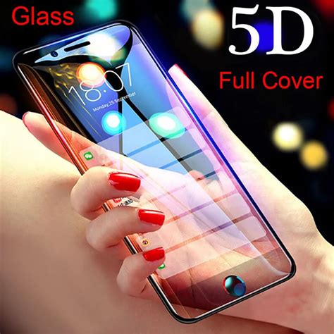 New 5D Tempered Glass For IPhone 8 Plus Full Cover Protector Glass For