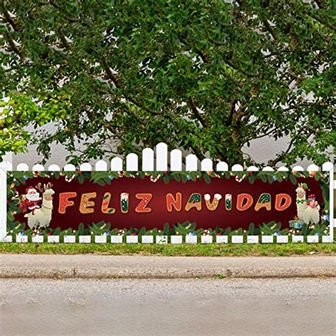 Snapklik.com : Feliz Navidad Decoration Feliz Navidad Banner For Fence ...