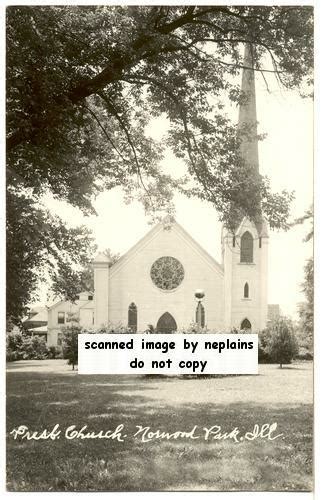 ILLINOIS Chicago - Norwood Park Church - RPPC