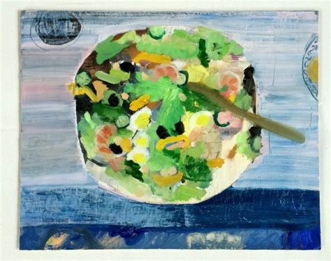 Giant Salad 2014 Oil On Panel 16 X 20 Painting Still Life Still Life