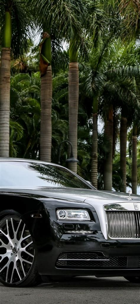 X Resolution Rolls Royce Wraith Black Iphone Xs Max Wallpaper