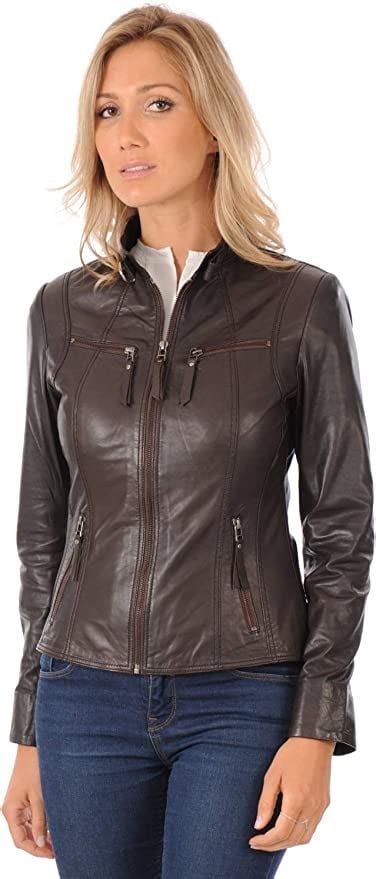 Skinoutfit Women Leather Jacket Genuine Lambskin Stylish Casual Slim