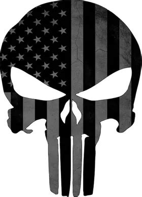 AMERICAN FLAG PUNISHER DECAL STICKER 125