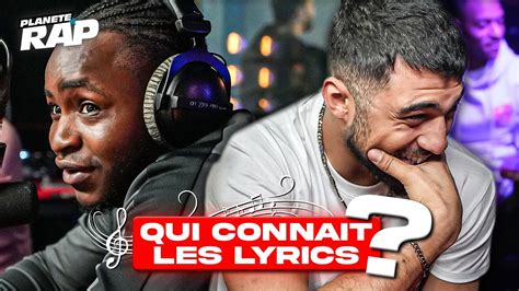 QUI CONNAIT LES LYRICS avec ZKR Rim k Landy PlanèteRap YouTube